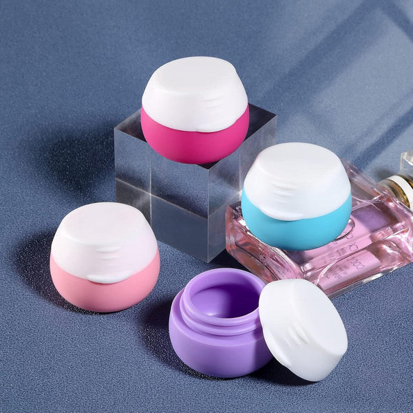 Travel Cosmetic Jars With Lids Containers Pack Of 4 20Ml Leakproof Empty Makeup Sealed For Home And Outdoor Silicone Travel Bottles & Containers