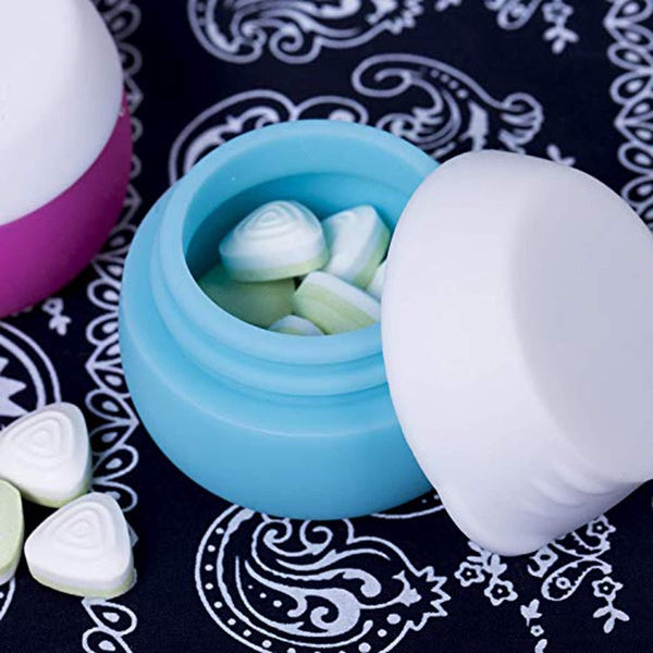 Travel Cosmetic Jars With Lids Containers Pack Of 4 20Ml Leakproof Empty Makeup Sealed For Home And Outdoor Silicone Travel Bottles & Containers