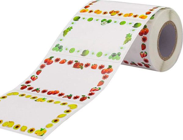 250 Self Adhesive Jam Jar Stickers Fruit Pattern Labels For Kitchen Storage Kitchen Labels