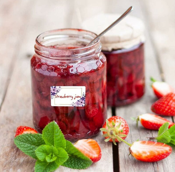 Self Adhesive Jam Jar Labels 500 Pack Kitchen & Pantry Organization Kitchen Labels