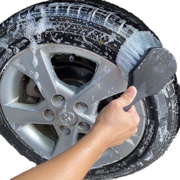 Tire Rim Cleaner Wheel Brush Polish Black Pp Short Handle 2155555Mm Other Automotive Care Supplies