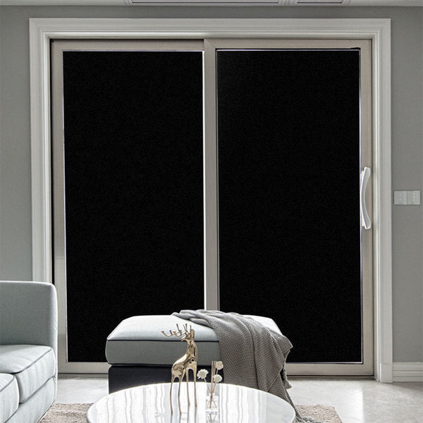 Blackout Film Sun Protection Anti Peep Adhesive Sticker 45Cm X 100Cm With Squeegee Self Backing Window Film
