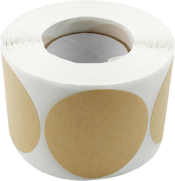 500 Pieces Labels Stickers Round Sealing Food 5Cm Yellow Self Adhesive Removable Easy To Write On And Distinguish For Containers Boxes Bags Kitchen La