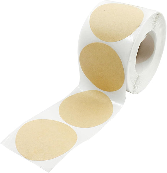 500 Pieces Labels Stickers Round Sealing Food 5Cm Yellow Self Adhesive Removable Easy To Write On And Distinguish For Containers Boxes Bags Kitchen La