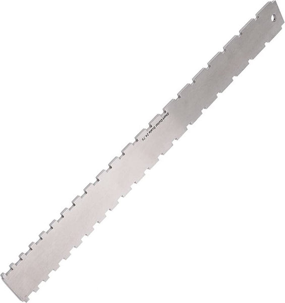 Guitar Neck Notched Straight Edge Luthiers Tool Fretboard Measuring For Guitars Leveling Ruler Double Teeth 420*37*2.5Mm 62 65Cm Frets Other Measuring