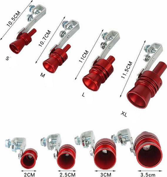 Turbo Whistle Exhaust Ar Modification Sound Simulator Amplifier Car Roar Maker Tail Universal For Displacement 2.0 2.4L Accessories Exhaust Pipes