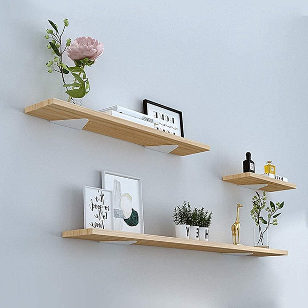 Wall Shelf Brackets 4 Pieces Iron White 140 X 130 27Mm Multifunctional Mounted Heavy Invisible For Mounting Hidden Wooden Braces & Brackets