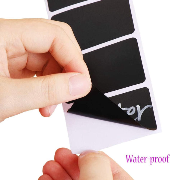 300 Chalkboard Label Labels Kitchen Spice 5.5 X 3.5 Cm Rectangle Black Removable Reusable For Containers Storage Boxes Offices Craft Supplies Stickers