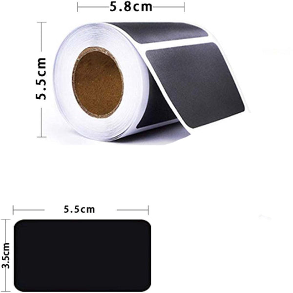 300 Chalkboard Label Labels Kitchen Spice 5.5 X 3.5 Cm Rectangle Black Removable Reusable For Containers Storage Boxes Offices Craft Supplies Stickers