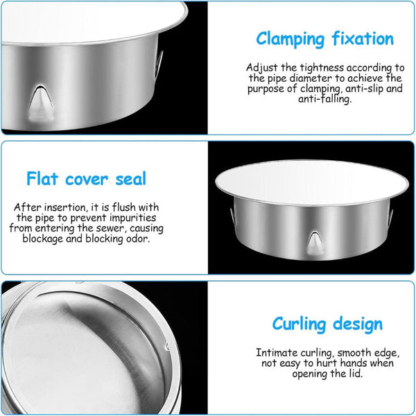 Stainless Steel Chimney Pipe Cap 148Mm Diameter Odour And Draft Prevention Fireplace & Stove Accessories