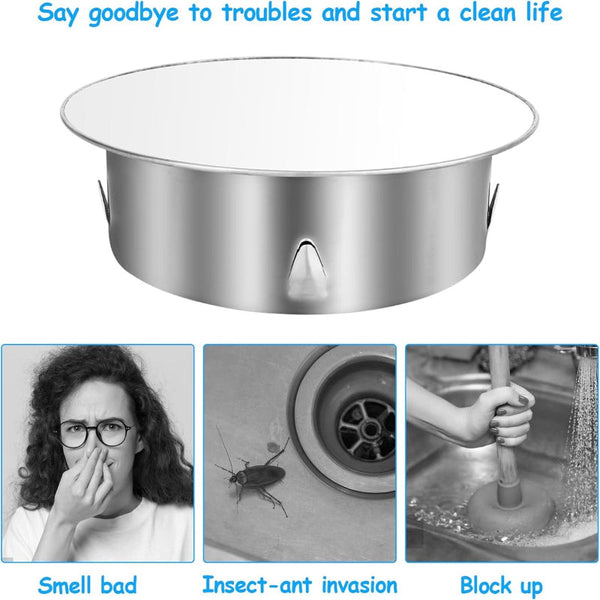Stainless Steel Chimney Pipe Cap 148Mm Diameter Odour And Draft Prevention Fireplace & Stove Accessories