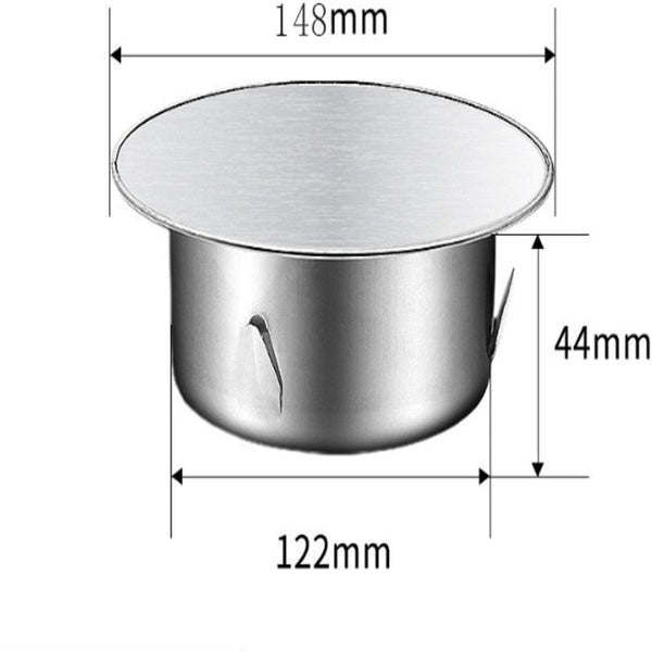 Stainless Steel Chimney Pipe Cap 148Mm Diameter Odour And Draft Prevention Fireplace & Stove Accessories