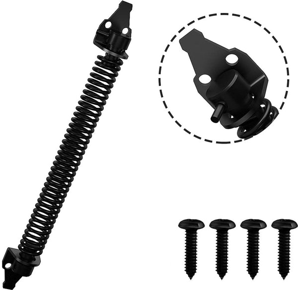 Black Carbon Steel Self Closing Spring For Wooden Gates And Doors 36Cm Other Door Hardware