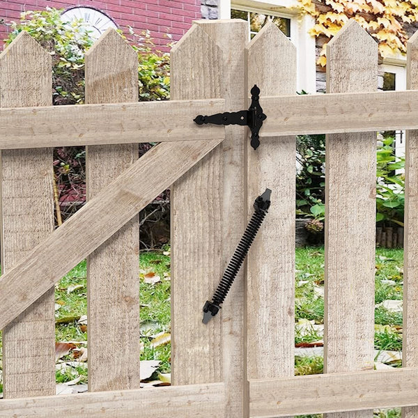 Black Carbon Steel Self Closing Spring For Wooden Gates And Doors 36Cm Other Door Hardware