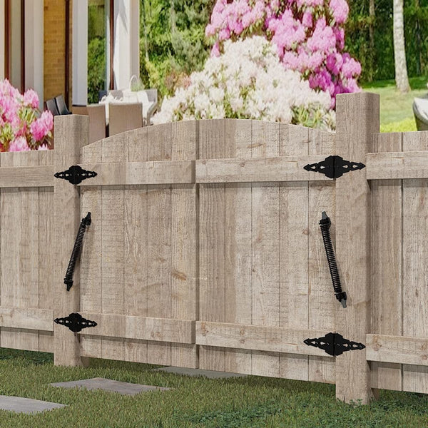 Black Carbon Steel Self Closing Spring For Wooden Gates And Doors 36Cm Other Door Hardware