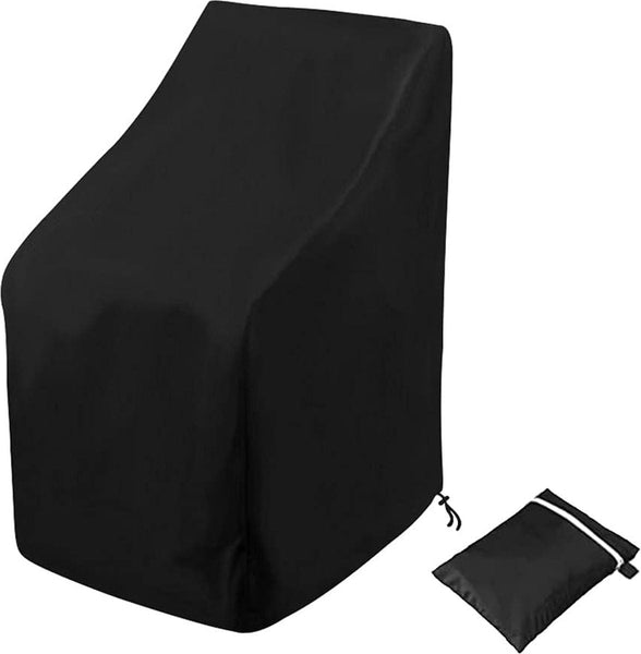 Garden Chair Cover Waterproof Protective For Furniture Chairs Suitable Stackable 89*89*120/89Cm Black 210D Oxford Cloth Durable Covers Outdoor Furnitu
