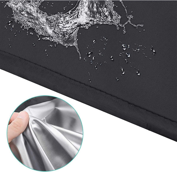 Garden Chair Cover Waterproof Protective For Furniture Chairs Suitable Stackable 89*89*120/89Cm Black 210D Oxford Cloth Durable Covers Outdoor Furnitu