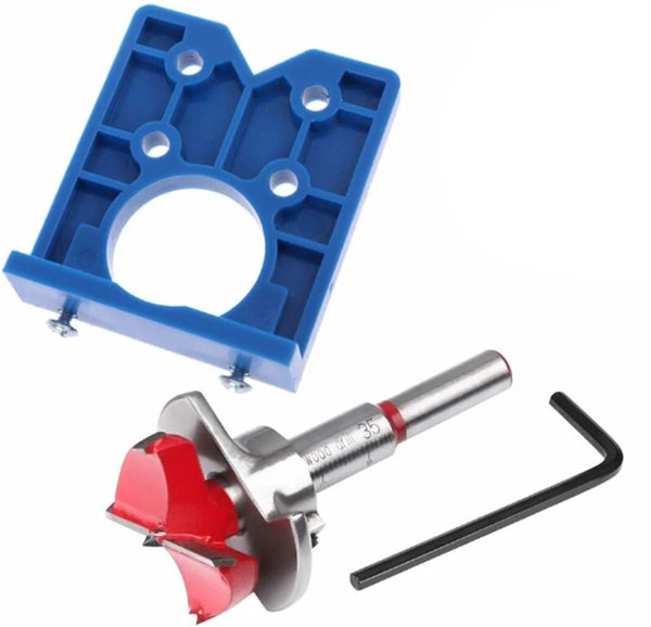 35Mm Hinge Hole Drill Guide Jig For Carpentry & Cabinet Hinges Drill Bits