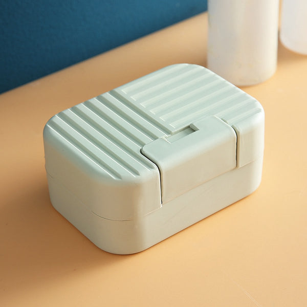 Soap Dish Holders Box Portable Bar Case Travel Bathroom Accessories Pp 11*7.5*5Cm Green Soap Dishes & Dispensers