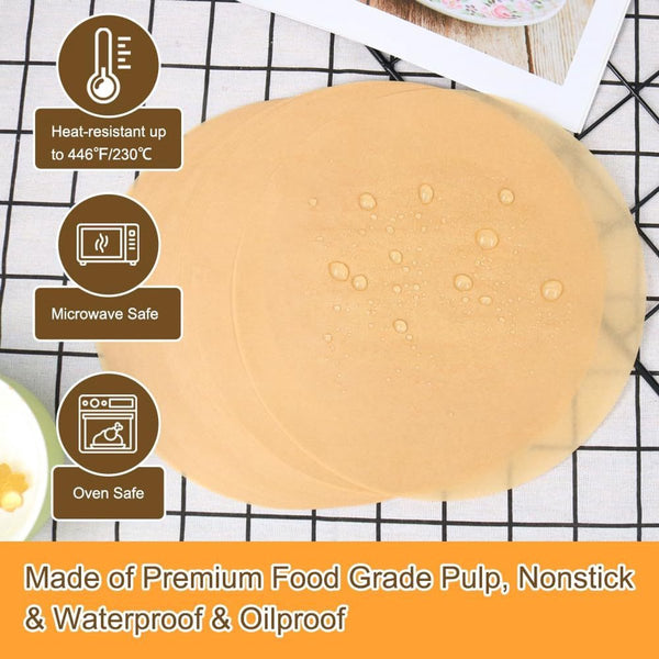Baking Paper 100 Pieces 30 Cm Round Parchment For Cookies Bread Meat Pizza Air Fryer Air Fryer Accessories