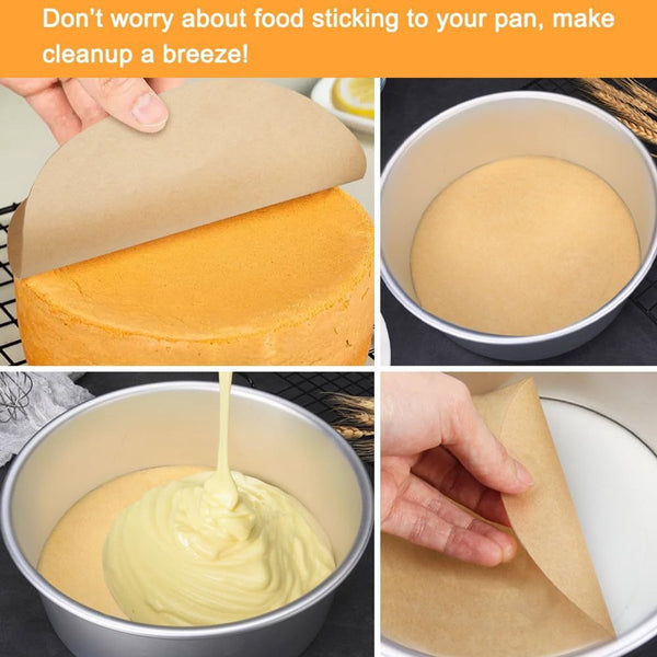 Baking Paper 100 Pieces 30 Cm Round Parchment For Cookies Bread Meat Pizza Air Fryer Air Fryer Accessories