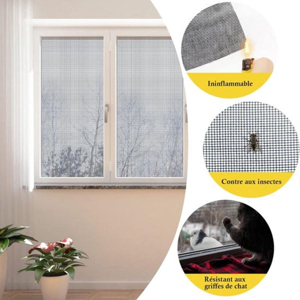 Screen 120 X 250Cm White Mesh Universal Custom Made Make Your Own Anti Mosquito Insect Door Window Screens