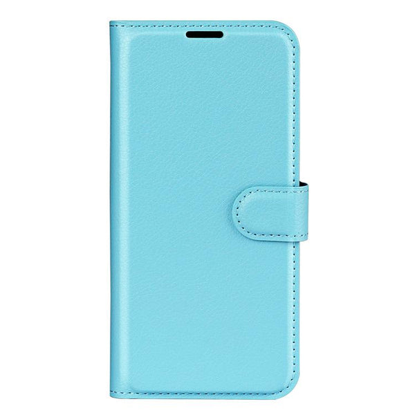 Compatible With Samsung Galaxy A17 5G Case Blue Litchi Texture Horizontal Flip Stand Cover For Cases Covers & Skins