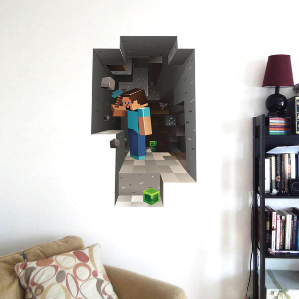 Minecraft Giant Scale Wall Sticker Cartoon Stickers 2 Pack For Decor Wall Stickers