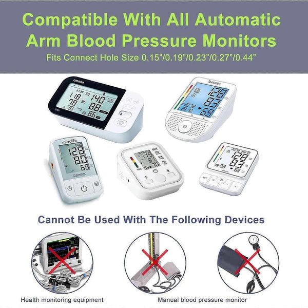 Blood Pressure Cuff For Children 2 Pcs Adjustable 17.2 22.1 Cm Upper Arm Replacement Accessories Compatible With Connection_Of Blood Pressure Monitori