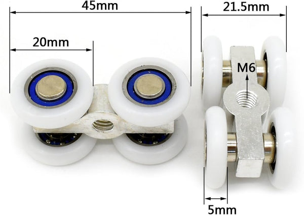 Set Of 2 Rollers For Sliding Glass Doors Sliding Door Hardware