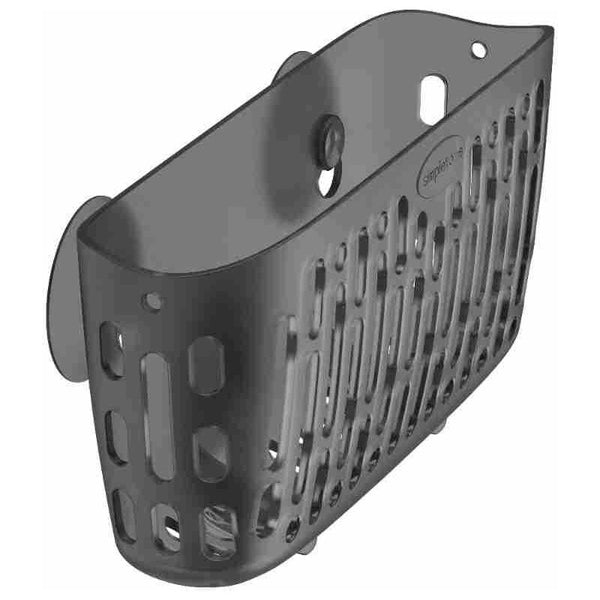 Kitchen Sponge Holder With 3 Strong Suction Cups Sink Organizer In Transparent Gray Sink Organisers