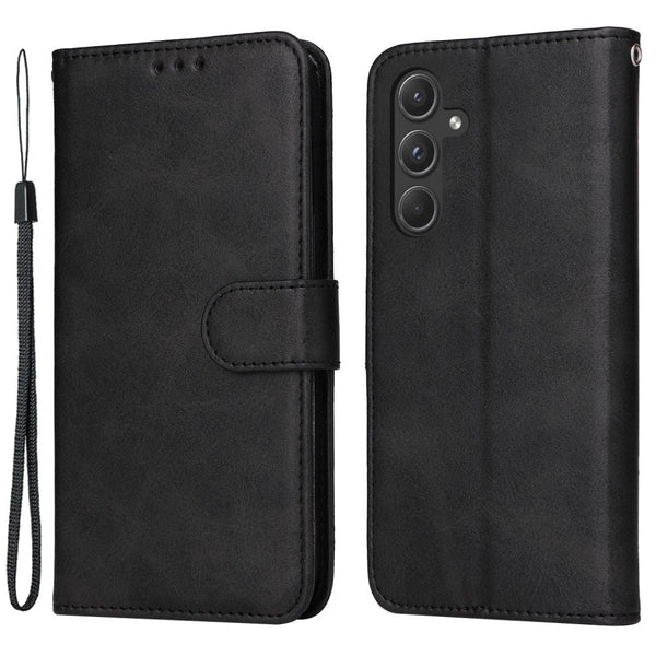 Compatible With Samsung A55 5G Wallet Case Pu Leather Black Card Slots Cases Covers & Skins