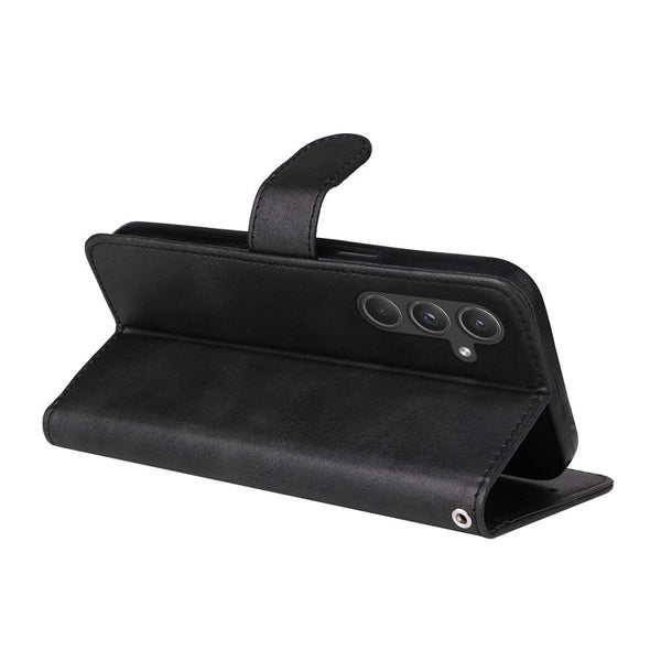 Compatible With Samsung A55 5G Wallet Case Pu Leather Black Card Slots Cases Covers & Skins