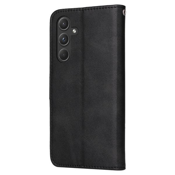 Compatible With Samsung A55 5G Wallet Case Pu Leather Black Card Slots Cases Covers & Skins