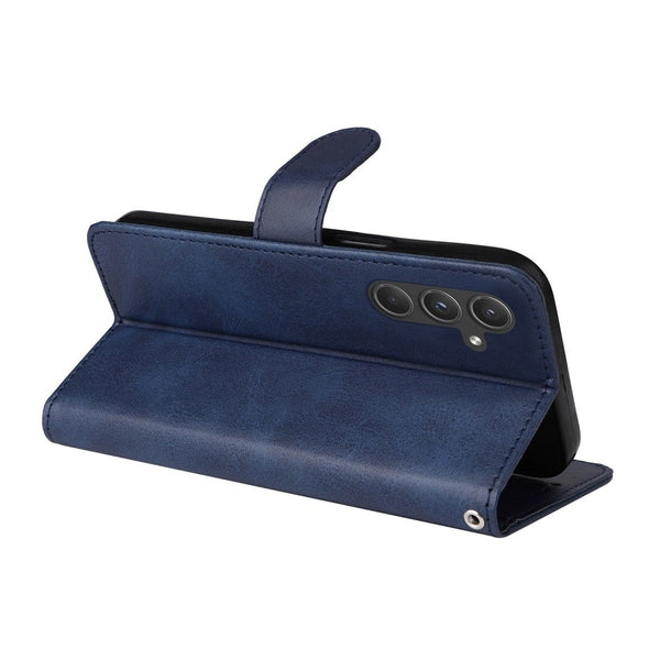 Skalo Pu Leather Wallet Case For Samsung Galaxy A55 5G Blue Cases Covers & Skins
