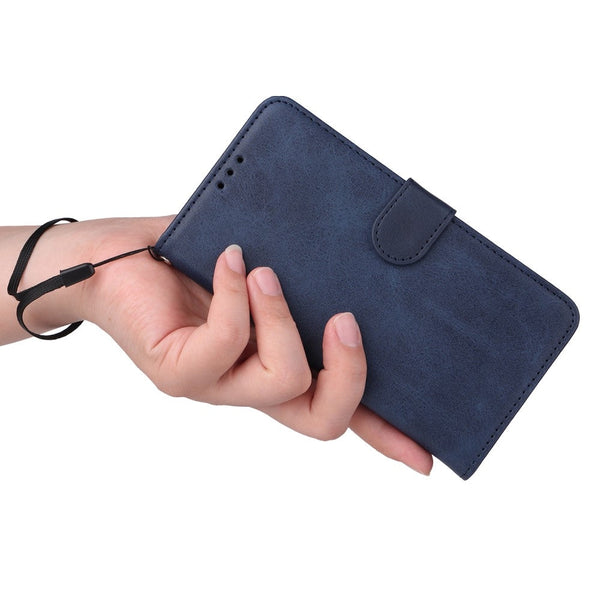 Skalo Pu Leather Wallet Case For Samsung Galaxy A55 5G Blue Cases Covers & Skins