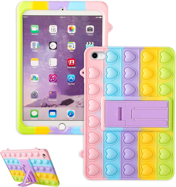Case For Ipad Air 2/Ipad 6/ Pro 9.7"" Cartoon Funny Kawaii Cute Silicone Cover Stylish Fashion Unique Design Fidget Kids Cases Covers Keyboard Folios