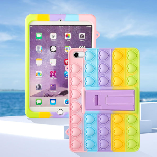 Case For Ipad Air 2/Ipad 6/ Pro 9.7"" Cartoon Funny Kawaii Cute Silicone Cover Stylish Fashion Unique Design Fidget Kids Cases Covers Keyboard Folios