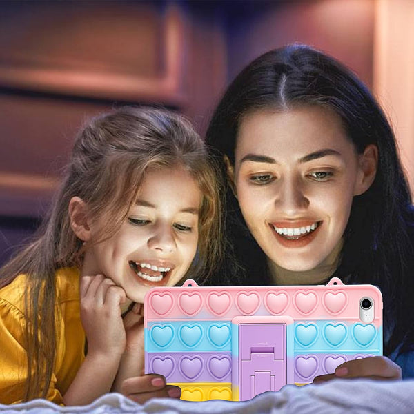 Case For Ipad Air 2/Ipad 6/ Pro 9.7"" Cartoon Funny Kawaii Cute Silicone Cover Stylish Fashion Unique Design Fidget Kids Cases Covers Keyboard Folios
