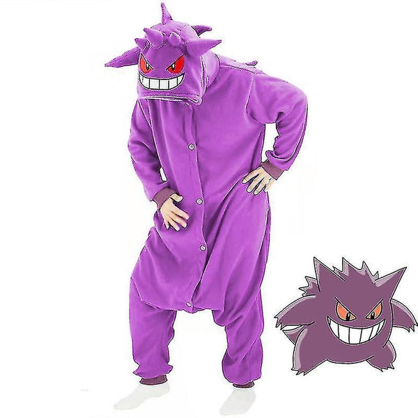 Gengar Halloween Christmas Onesie Pajamas Costume For Men Women Kigurumi By Wellngs Unisex Costumes
