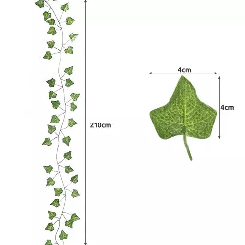 25.2M Artificial Ivy Garland Realistic Green Leaf Vine For Decor Seasonal Decorations