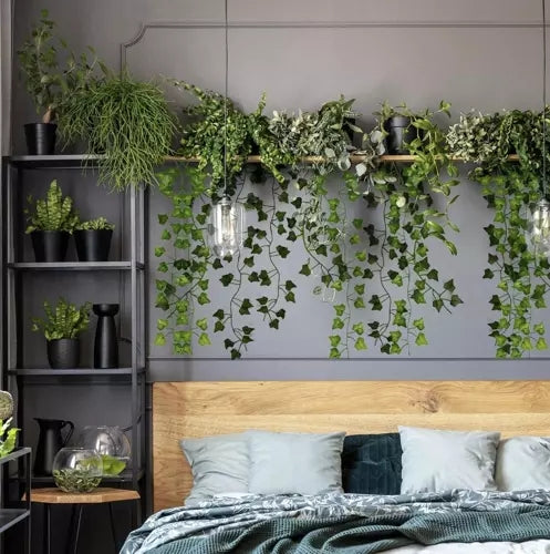25.2M Artificial Ivy Garland Realistic Green Leaf Vine For Decor Seasonal Decorations