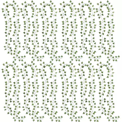 25.2M Artificial Ivy Garland Realistic Green Leaf Vine For Decor Seasonal Decorations