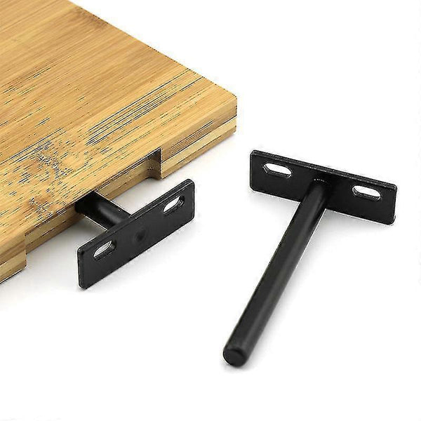 Heavy Duty Invisible Floating Shelf Bracket 4 Pcs Metal Hidden Compatible With Wood Wall Shelves