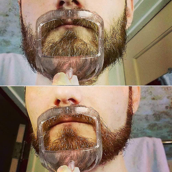 Goatee Shaving Template Beard Guide Shaper For Men White 5 Sizes Men's Razors