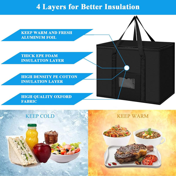 Cooler Bag 40L Insulated Soft For Picnic Grocery And Food Delivery Ice Chests & Coolers