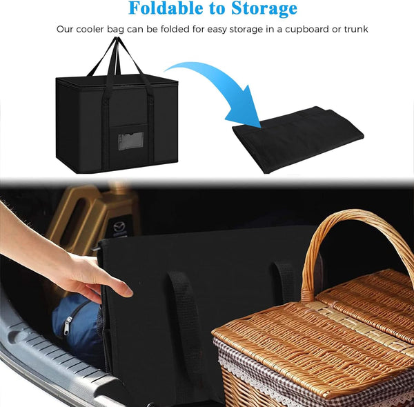 Cooler Bag 40L Insulated Soft For Picnic Grocery And Food Delivery Ice Chests & Coolers