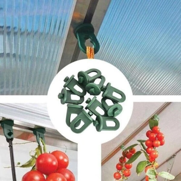 Greenhouse Hanging Clamps 50Pcs Plant Crop Clips Hooks For Gardening Greenhouses