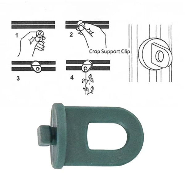 Greenhouse Hanging Clamps 50Pcs Plant Crop Clips Hooks For Gardening Greenhouses