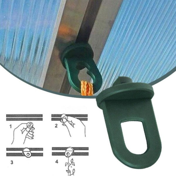 Greenhouse Hanging Clamps 50Pcs Plant Crop Clips Hooks For Gardening Greenhouses